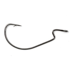 Phoxinus EWG Offset Worm Hooks - Weedless Fishing Hooks - Ideal for Texas rigs and Carolina rigs for Wrasse, Perch, Bass, Cod, Pollock etc (Pack of 50 hooks, 3/0)