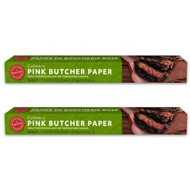 PaperChef - Pink Butcher Paper - Multipurpose, Perfect for Smoking Meat - 18" x 33.3' - 50 sq ft - 2 Pack