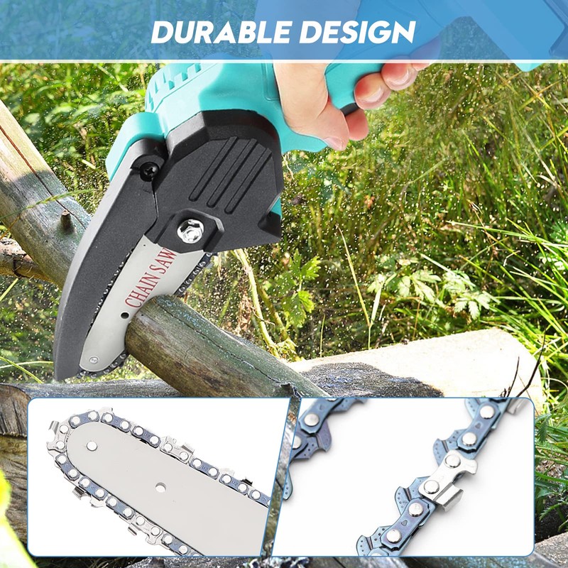 Seesii Mini Chainsaw Chain Replacement 6 Inch for 6 Inch