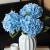 DUYONE 3PCS 22 inch Realistic Artificial Hydrangea Large Real Touch
