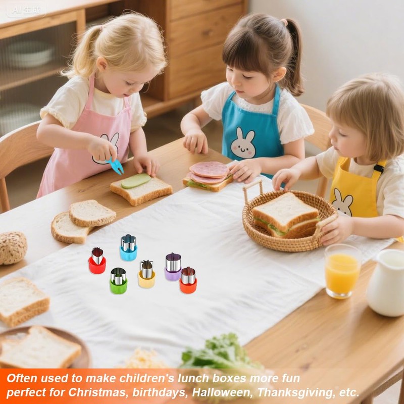 Sandwich Cutters for Kids, 30 Pack Cookie Cutters for Kids,