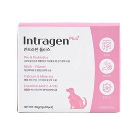 Intragen Plus pet nutrition, 2g, intestinal health lactic acid bacteria, 30 pcs / 인트라젠 플러스 반려동물 영양제, 2g, 장건강유산균, 30개