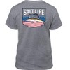 Salt Life Freedom Sail Youth Short Sleeve Tee, Athletic Heather,