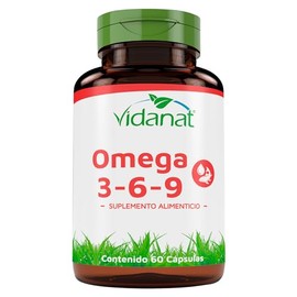 Vidanat Omega 3,6,9 60 Cápsulas – Suplemento Alimenticio con Ácidos Grasos Esenciales
