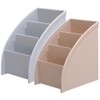 Operitacx 2Pcs plastic organizers white kitchen table desktop makeup organizer