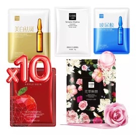 Universo en Linea Pack 10 Mascarilla Facial Hidratante Tonificante Al Azar