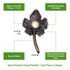 Waterwood Solid Brass Small Leaf Doorbell in Oil Rubbed Bronze