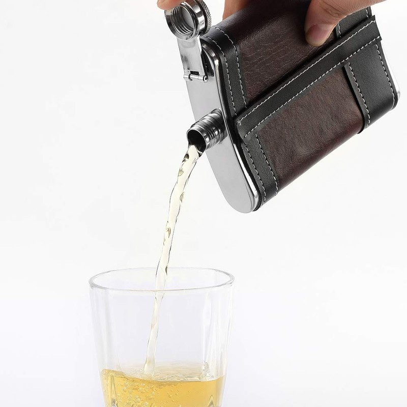 YWQ Premium 1 Pack 8 Oz Hip Flask for Liquor