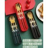 Cutlery Set, Stainless Steel, Chopsticks, Fork, Spoon, 3-piece Set, with