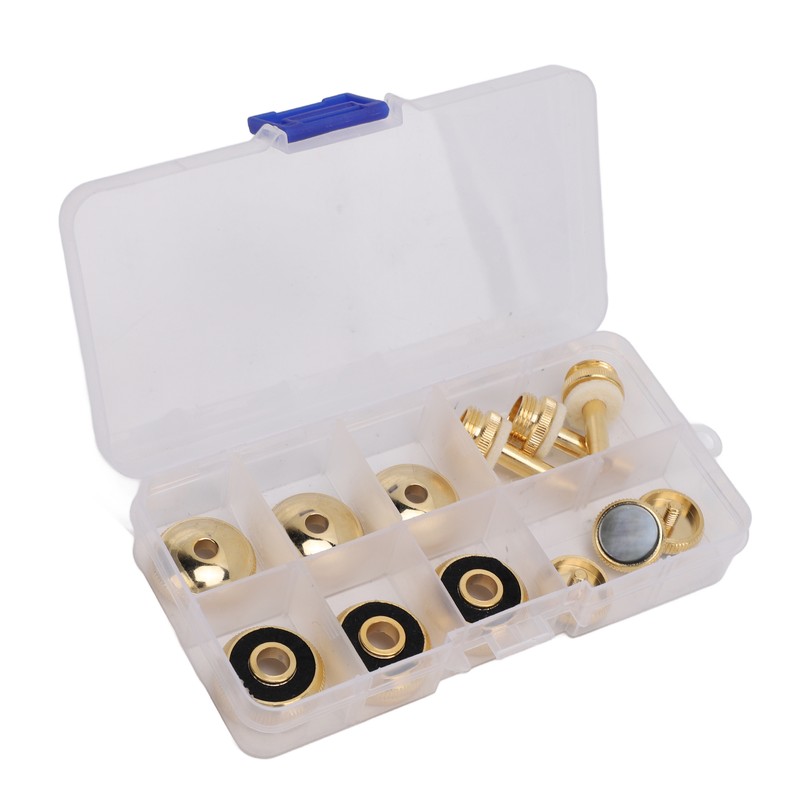 Trumpet Valve Finger Button Metal and Abalone Shell Trumpet Valve