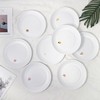 TP Upgraded Sturdy 10.5" Reusable Melamine Paper Plates, Lightweight Round