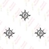 Comet Busters Designer Black Circular OM Bindi (BIN505)