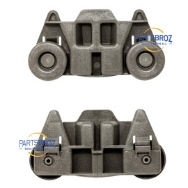W10195416 Lower Dishrack Wheel Assembly (4-Pack) by PartsBroz - Compatible with Whirlpool Dishwashers - Replaces AP5983730, W10195416V, PS11722152