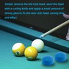 Jiujuda9 50 Pcs Pool Cue Tips, Snooker Cue Tips 10mm,