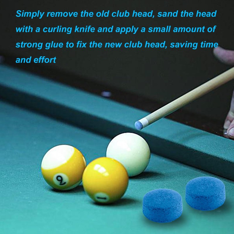 Jiujuda9 50 Pcs Pool Cue Tips, Snooker Cue Tips 10mm,