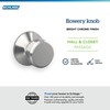 SCHLAGE F10 BWE 625 Bowery Passage Knob, Bright Chrome