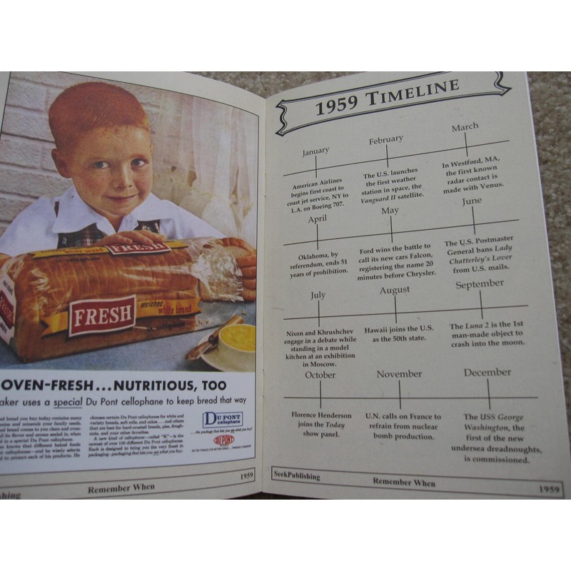 Remember When a Nostalgic Look Back in Time 1959