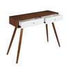 Kate and Laurel Finco Midcentury Modern Style 2 Drawer Console