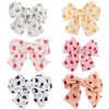 Framendino, 6 Pack Bow Hair Clips Love Sweet Heart Bowknot