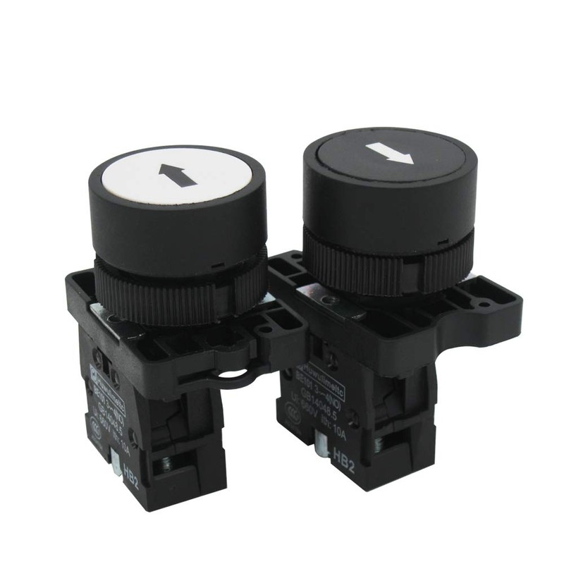 mxuteuk 1 NO Black 1 NO White momentary Switch Control