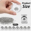 SULIKJHUI 3000 Pcs 3mm Beads, Spacer Beads for Jewelry Making