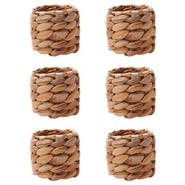 Natural Bamboo Straw Napkin Buckle Twine Napkin Corn Husk Napkin