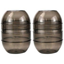 KALLORY - 2 tintes para el cabello con escala de medición, para salón y uso profesional, material fácil de limpiar para mezclar el color del cabello de manera uniforme