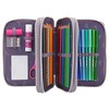 Depesche 10770 Pencil Case with 3 Zippers and Pens by