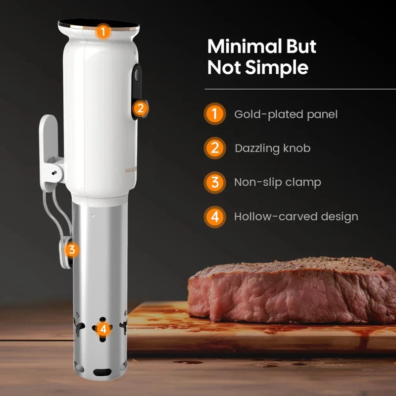 Read WiFi Sous Vide Cooker ISV-101W, INKBIRD 1000 Watts Thermal