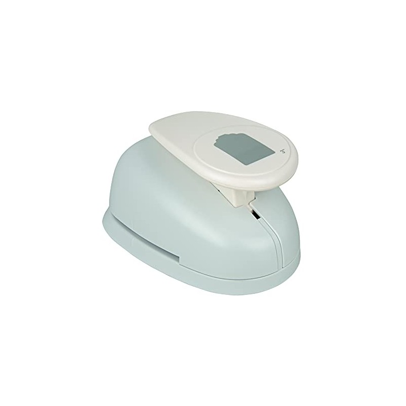 Rayher Paper Craft Punch with Tag Design, Lever Punch for