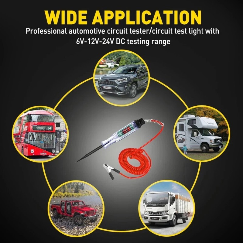 Miniduino DC 6-24V Digital Automotive Car Power Probe Circuit Electrical
