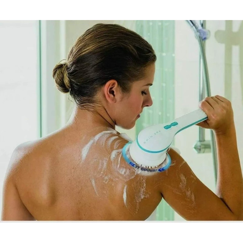 Spin Spa Body Brush Deluxe 10 pc Kit - Teal