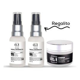 Pack Hialurónico Y Crema Facial + Colágeno + Vitamina E Todo Tipo De Piel