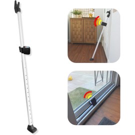 Securityman Door Security Bar with Alarm | Sliding Door Security | Door Stopper (120 dB Extra Loud Alarm) Enjoy Peace of Mind with Durable, Heavy Duty Door Jammer Door Stop Alarm Stick Inside