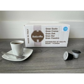 Italcoffe coffee expresso Best Flavor Espresso capsules compatible Nespresso - 100 cap -