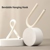 Knchy 2 Pcs Bendable Hanging Hooks, Multi-Functional Flexible S Shaped
