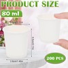 Kleemeiero 80 ml 200 Pieces Paper Cups 80 ml Small