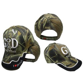 Trade Winds God is Good All The Time Christian Jesus Camouflage Embroidered Cap CAP822 Hat
