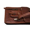 15" Leather Messenger Bag Laptop Case Office Briefcase Gift For