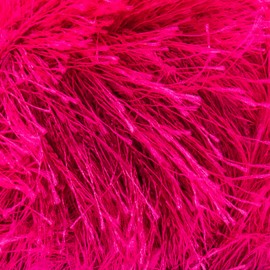 Estako Eyelash, 100% Polyester Yarn, Soft, Fuzzy for Crochet and Knitting 3.53 Oz (100g) / 153 Yrds (140m) (1137 - Fuchsia)
