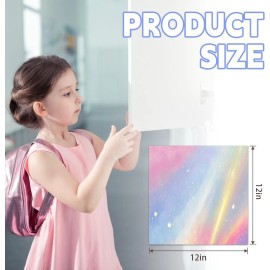 LCJECV 6 Pcs School Locker Magnetic Wallpaper 12" x 12"Removable, Starlit Sky