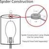 Aspen Creative 32030B Transitional Empire Shape Spider Construction Lamp Shade,