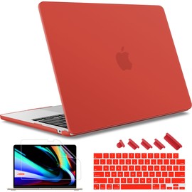 May Chen Compatible with M4 MacBook Air 15 inch Case 2025 2024 2023 A3241 A3114 M3 A2941 M2 with Liquid Retina Display & Touch ID, Plastic Hard Shell with Keyboard Cover - Matte Red