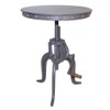Carolina Cottage Adjustable Accent Table in Industrial Finish