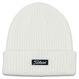 Titleist Charleston Cuff Knit Golf Beanie White One Size Fits Most
