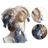 Tea Party Sun Hat Straw Plaited Lace Ribbon Tie Flowers