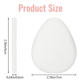 20 Pcs Metatarsal Felt Foot Pad(1/4" Thick), Ball of Foot Cushions for Women and Men, Forefoot Support Adhesive Foam Foot Cushion Pad for Metatarsalgia Mortons Neuroma