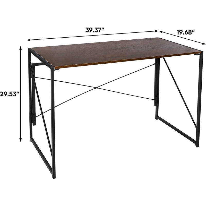 Saicool Folding Computer Desk 39" Writing Computer Desk Space Saving