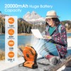 Portable Fan Rechargeable, Cordless Battery Powered Fan with LED Lantern,