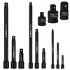 HORUSDY 12Pcs Socket Extension Set, 1/4", 3/8" and 1/2" Impact